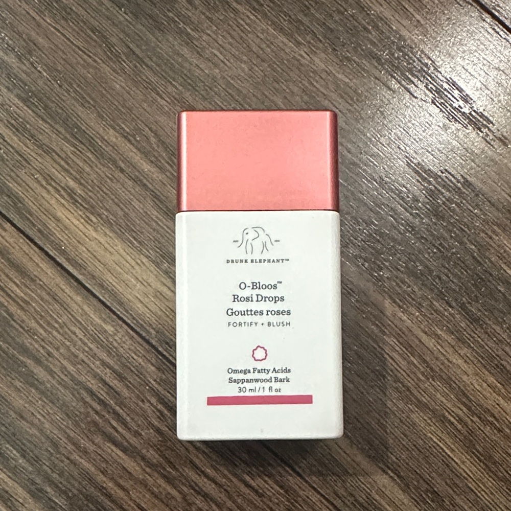 Drunk Elephant O-Bloos Rosi Drops in Pink and White